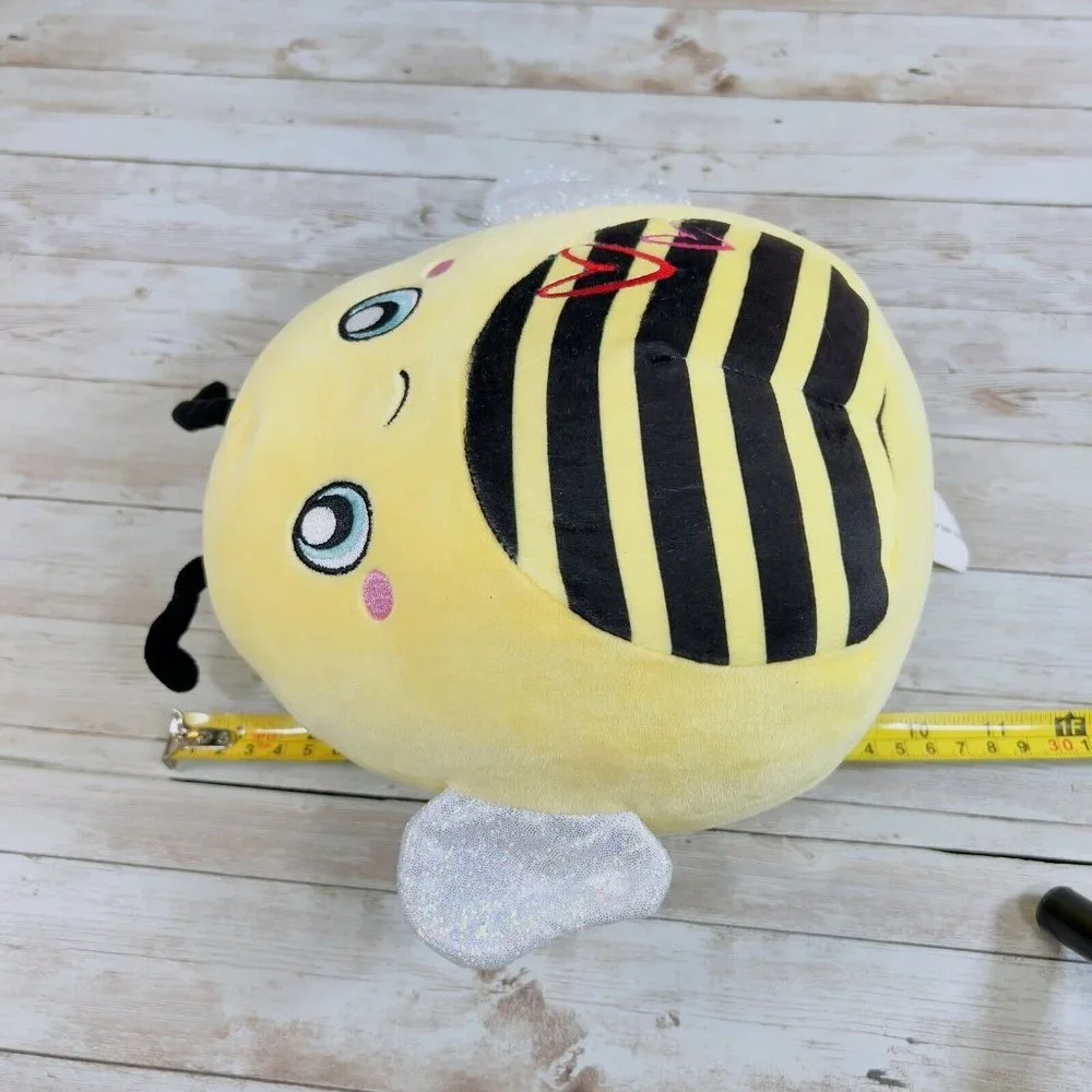 Squishmallow Kellytoy 10” Sunny The Yellow Bumble‎ Bee Hearts Plush Stuffed Toy